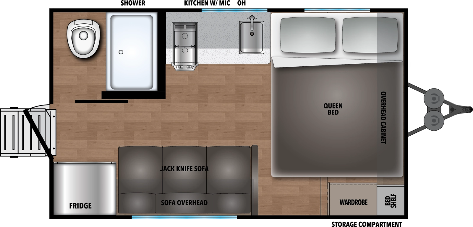Northern Spirit Dlx & Compact 160RE Floorplan
